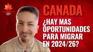 Canada amplía las metas de inmigración del 2024 al 2026 ¿Es el mejor momento para hacerlo [upl. by Aiket440]