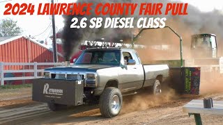 26 SB Diesel Truck Pulls 2024 Lawrence County Fair [upl. by Valentino]