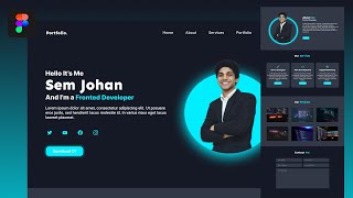 Design Your Unique figma Portfolio  Figma portfolio design [upl. by Thomasin]