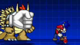 MUGENmaster hand and giga bowser vs sonic and mario and download [upl. by Tfat]