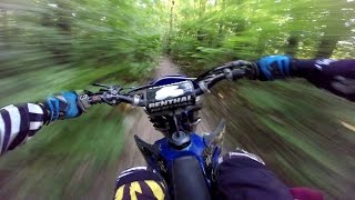 Yamaha WR 450 fast trail ride  fast enough  try it [upl. by Bilak]