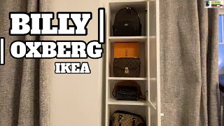 HOW TO ASSEMBLE BILLY  OXBERG IKEA  BOOKCASE WITH GLASS DOOR  ADAEAGLE [upl. by Eleonora]