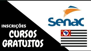 Cursos gratuitos do Senac SP 2022  Vagas abertas para o Senac São Paulo [upl. by Lilithe171]