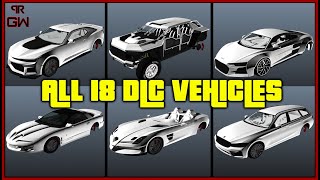 ALL 18 DLC Cars  UnReleased Drip Feed Vehicles  The Criminal Enterprises GTA 5 Online 2022 [upl. by Anyek]