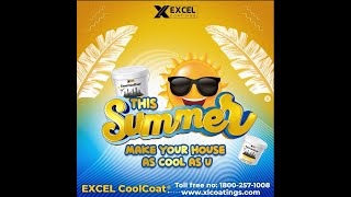 Excel CoolCoat®  Heat Reflective Cool roof paint [upl. by Anoirb]