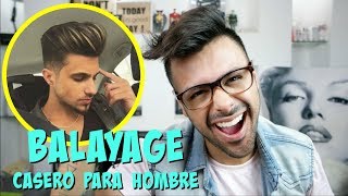 Efectos de luz para hombre en el cabello  Balayage para hombre  Xelbor [upl. by Eneleahcim]