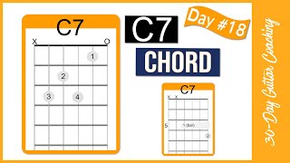 How to Play C7 chord  reAL guitar [upl. by Uno]