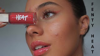 MAKEUP FT NEW FENTY GLOSS BOMB HEAT  Jessica Pimentel [upl. by Hourigan200]