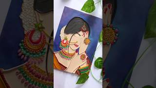 DIY Lady Canvas  Canvas Painting Ideas  Fevicryl Hobby Ideas India [upl. by Gauldin389]