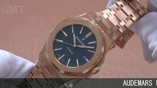 AUDEMARS PIGUET ロイヤルオーク 15400OROO1220OR03 ブルー [upl. by Aluino]