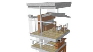 Tadao Ando 4 x4 HouseSketchup [upl. by Akcirred]