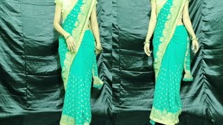 Heavy Georgette saree draping tutorial [upl. by Seligman]