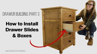 How to Install Drawer Slides and Drawer Boxes [upl. by Harley]