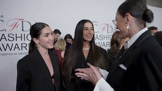 Tinx and Rebecca Minkoff Hit the CFDA Awards Carpet [upl. by Sass389]