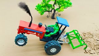 mini creative diy tractor plough machine making like Sano creator Acrofter1 [upl. by Asia575]