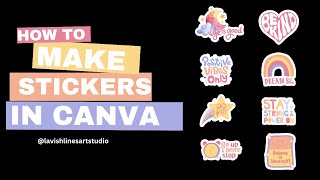 How to Make Stickers in CANVA Tutorial for Beginners [upl. by Bodrogi]