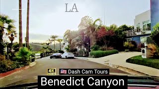 Benedict Canyon California  Driving Tour of a Fancy LAs Residential Neighborhood  4K [upl. by Rehpotsrihc241]