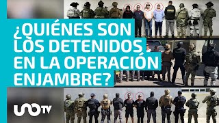 Operación Enjambre ¿quiénes son los detenidos en megaoperativo en el Edomex [upl. by Anetsirk]