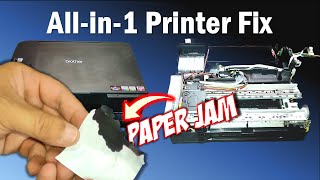 How to Open an AllInOne Printer amp Fix Paper Jams Like a Pro  Brother DCPT420W [upl. by Lunetta]