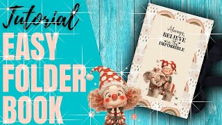 EASY FOLDER BOOK TUTORIAL DE SCRAPBOOK [upl. by Spalla]