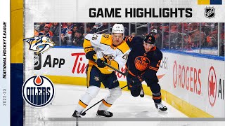 Predators  Oilers 111  NHL Highlights 2022 [upl. by Kaltman]