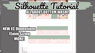 NEW Erin Condren Bottom Washi Dimensions 15mm Washi  MORE  WASHI SILHOUETTE TUTORIAL [upl. by Izawa9]