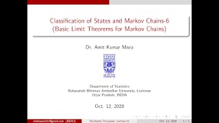 Markov Chains Reducibility and Periodicity [upl. by Hui]