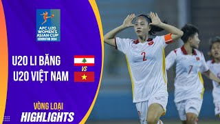 Highlights ĐT U20 nữ Việt Nam chính thức góp mặt tại VCK U20 nữ châu Á 2024 [upl. by Mellicent]