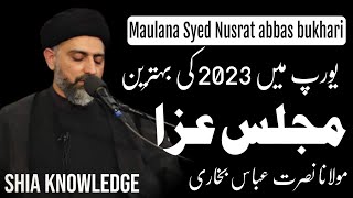 live majlis 🇬🇧 Allama nusrat abbas bukhari 2023 [upl. by Rafi]