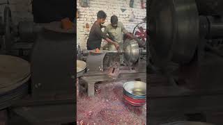 Making stainless steel large bowl in factory unitedstate shortfeed shortvodeos [upl. by Durante68]