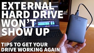 How to Fix External Hard Drive Not Showing Up In My Computer  Hard Drive Not Detected On Windows 10 [upl. by Calhoun]