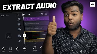 How to Extract Audio in VN App amp Set Audio on Other Video [upl. by Felty]