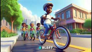 Wheels on My Bike  Fun Kids Bicycle Song with lyrics [upl. by Arimlede]