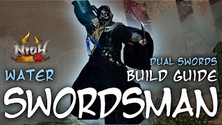 Nioh 2 Builds Water Swordsman Dual Swords [upl. by Sedrul]