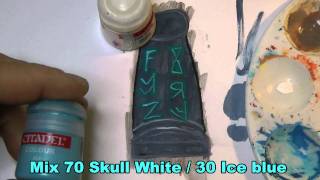 How to Paint Space Wolves Runic Armour [upl. by Yelkrab376]