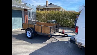 Stepbystep 5 x 8 utility trailer build [upl. by Aggri]