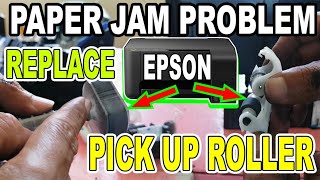 Epson L3110 Paper Jam Replace Pickup Roller to Solve [upl. by Lerred]