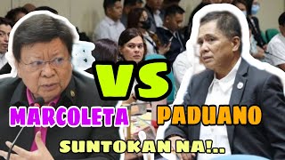 PADUANO vs MARCOLETA nagkagulo sa senate hearing Ng office of vice president [upl. by Remlap]