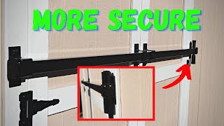 DIY Storage Shed Security Locking Bar  Lock Modification [upl. by Elysia314]