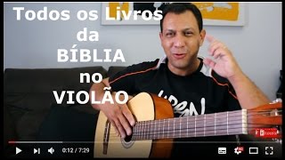 🎵 LIVROS da BÍBLIA Cantando  Aula de Violão Fácil [upl. by Aicittel]