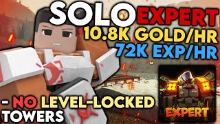 Most OP Beginner Solo Expert Strategy  Tower Defense X [upl. by Euqirat]