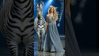 The woman fuses with a Zebra on AGT americagottelent magic magic fusion shorts [upl. by Bega]