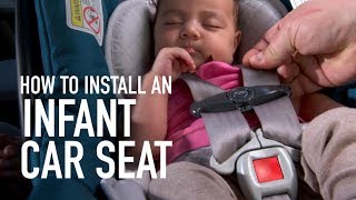 Infant car seat installation [upl. by Vidda945]