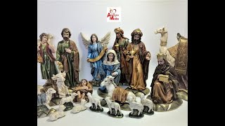 Presépio de Natal Completo  Colorido  20 Peças  Artesanatos da Moda [upl. by Nyrrek407]