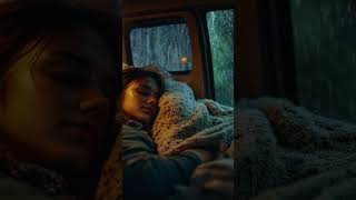 Quality Sleep with Powerful Rainstorm Sounds on Camping Car  Heavy rain sounds for sleeping ASMR [upl. by Dub]