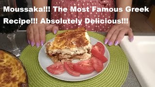 Moussaka The Most Famous Greek Recipes Absolutely Delicious [upl. by Munniks243]