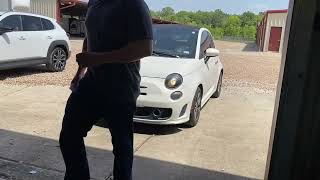 Fixing the 2015 Fiat 500C Abarth nostart situation Oil drains from multiair brick No start [upl. by Atilrep792]