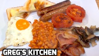 HOW TO MAKE A FULL ENGLISH BREAKFAST  Gregs Kitchen [upl. by Fernanda]