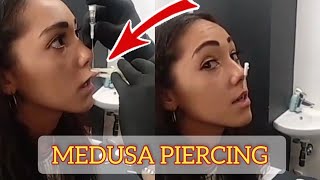 MEDUSA PIERCING TUTORIAL dont do It AT HOME [upl. by Notla342]