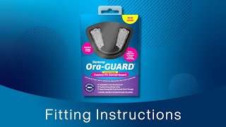 Dentemp OraGUARD Dental Guard Fitting Instructions [upl. by Cadal]